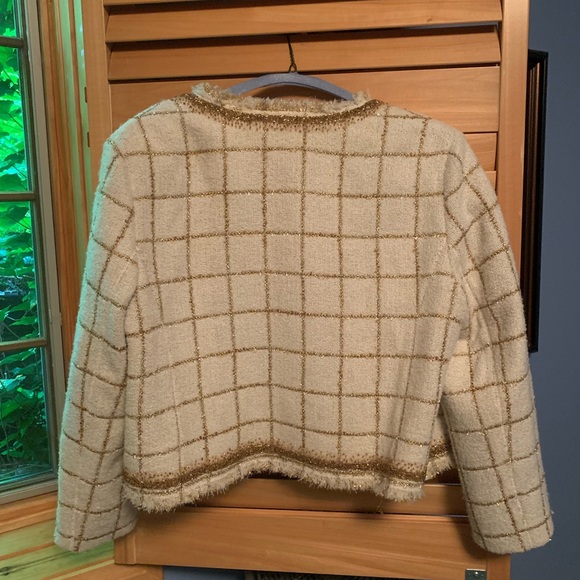 Oscar de La renta jacket with sparkly trim - Picture 3 of 3